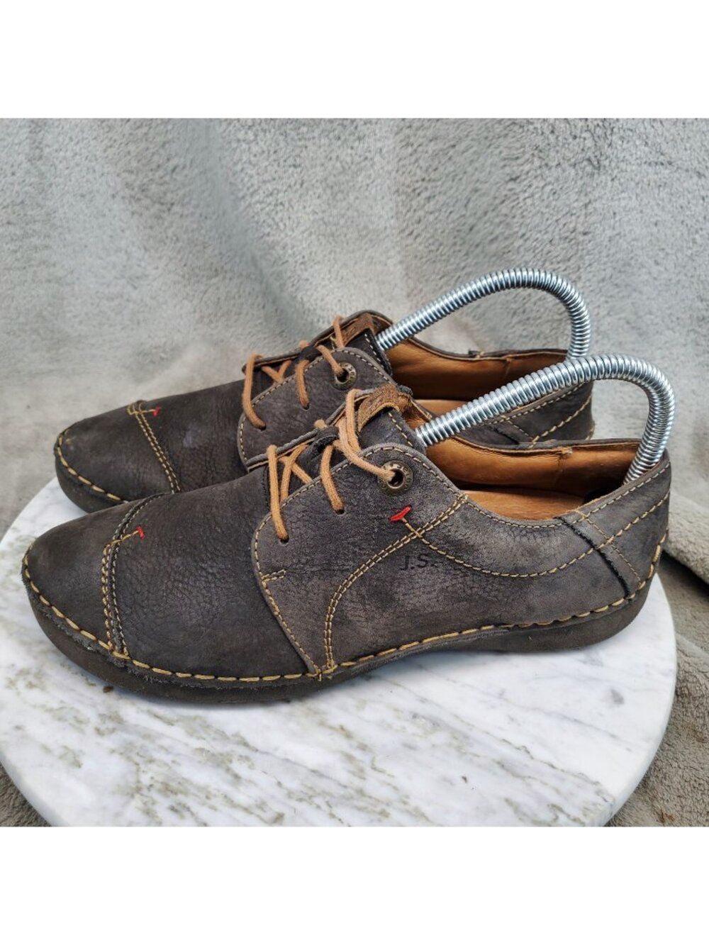 Josef Seibel Shoes Womens EU 37 US 6.5 Brown Leather Fergey 20 Mocassins *Read*